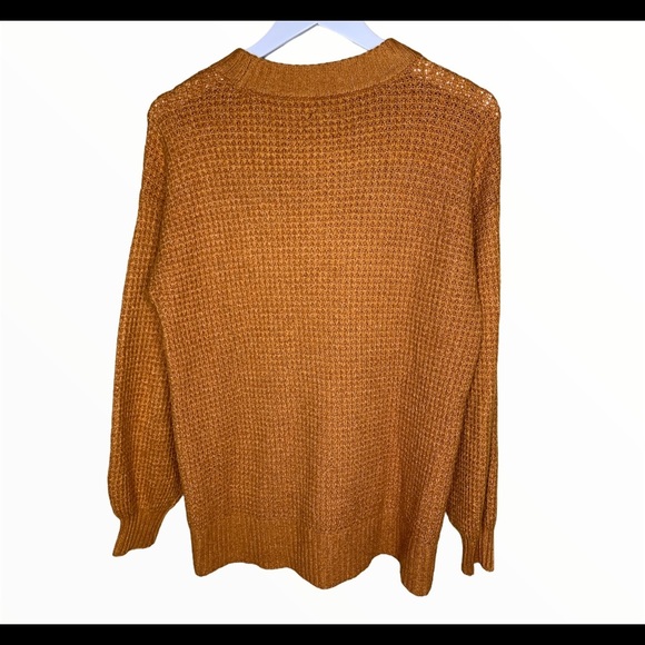 AMERICAN EAGLE Cloudspun Crew Sweater With Long Sleeves Rust Orange Size XS - Picture 8 of 9